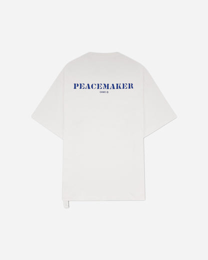 OAMC Peacemaker Pocket Tee  Stencil Print White T-Shirts Top PCM3OT03DJE001001 WHITE