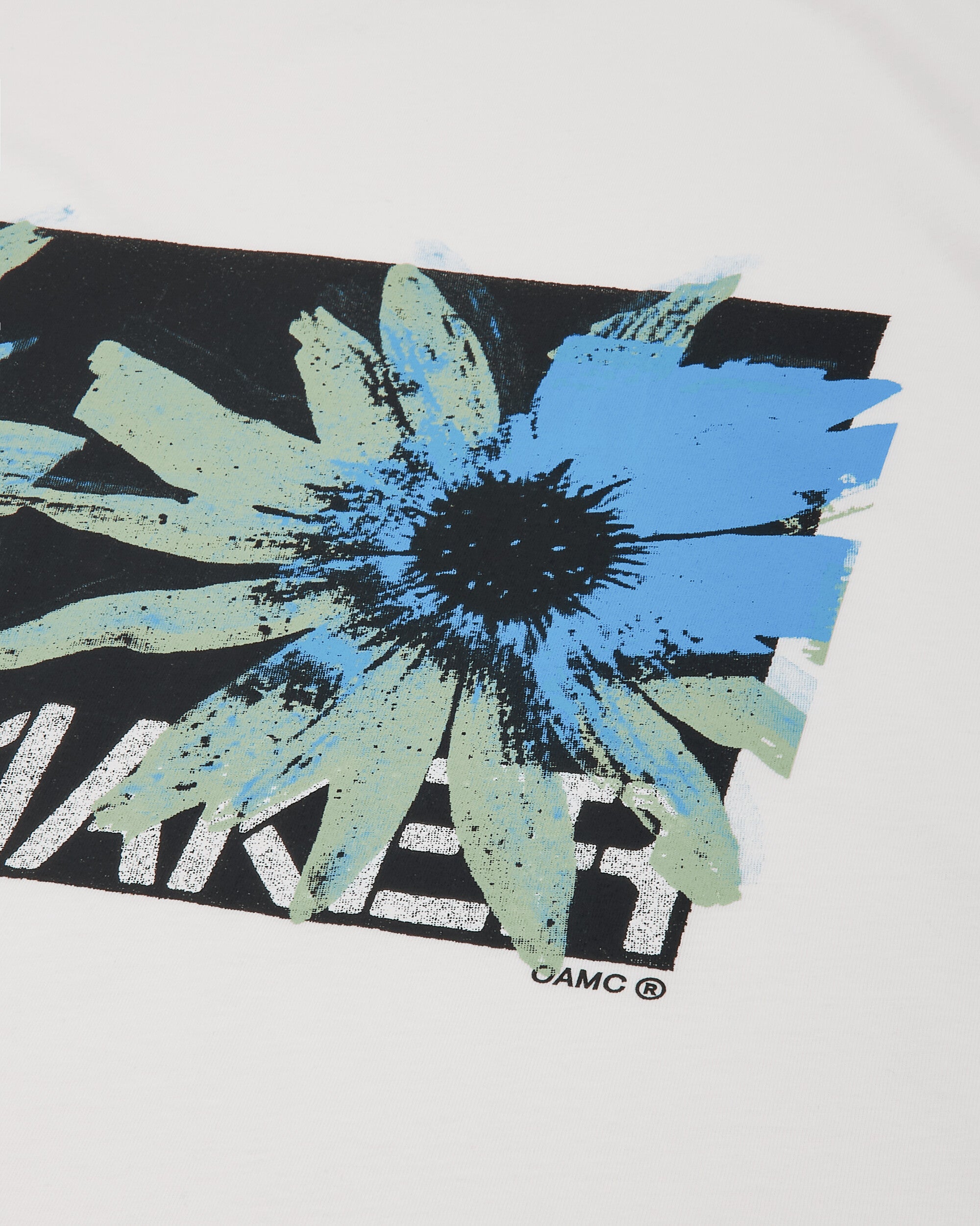 OAMC Peacemaker Regular Tee  Flower Print White T-Shirts Top PCM3OT01EJE001001 WHITE