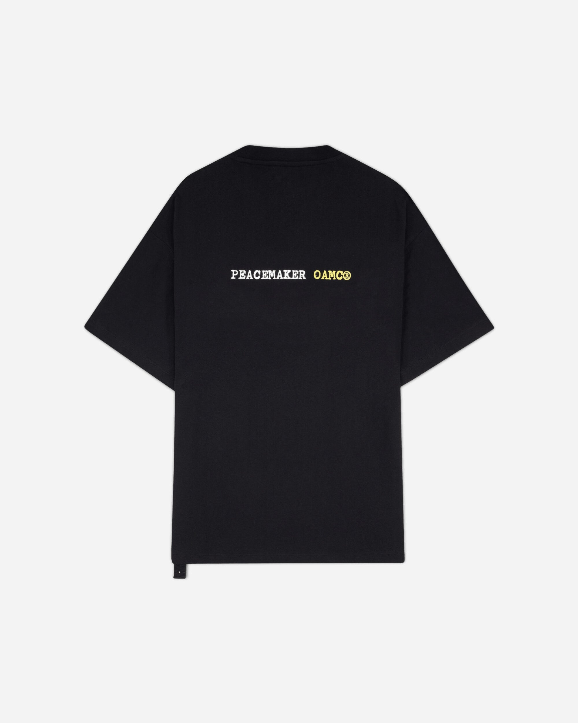 OAMC Peacemaker Regular Tee  Slow Down Print Black T-Shirts Top PCM3OT01CJE001099 BLACK