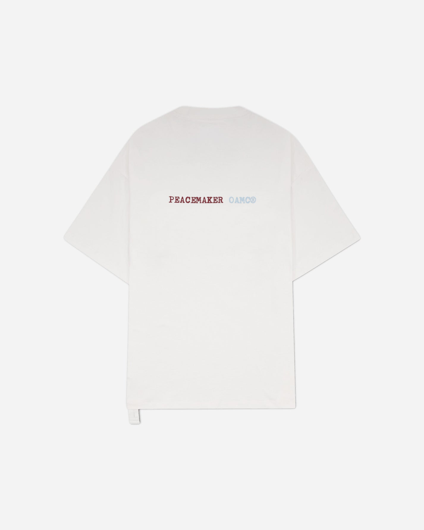 OAMC Peacemaker Regular Tee  Slow Down Print White T-Shirts Top PCM3OT01CJE001001 WHITE