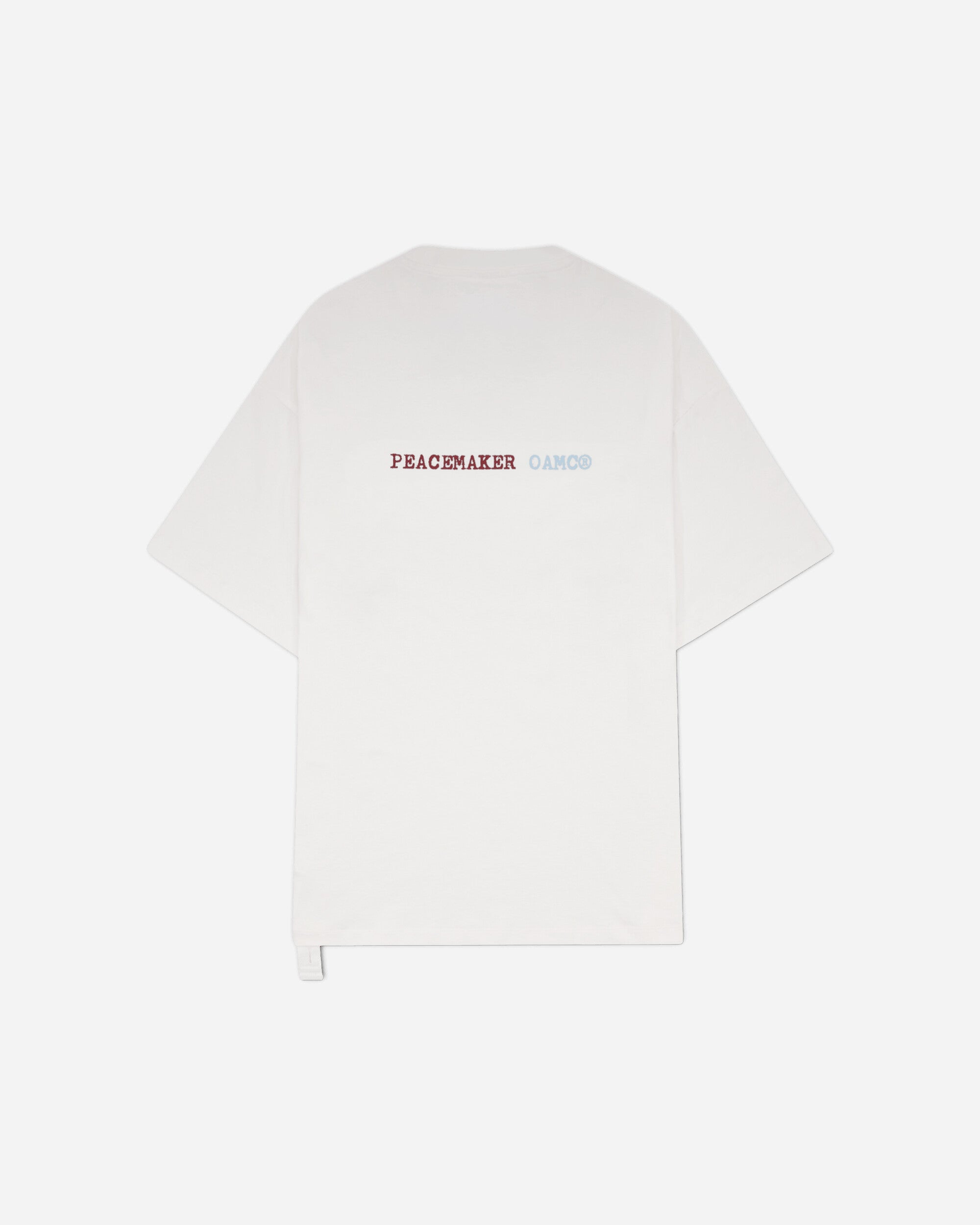 OAMC Peacemaker Regular Tee  Slow Down Print White T-Shirts Top PCM3OT01CJE001001 WHITE
