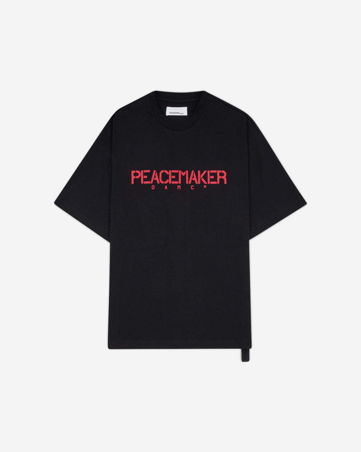 OAMC Peacemaker Regular Tee  Stencil Print Black T-Shirts Top PCM3OT01DJE001099 BLACK
