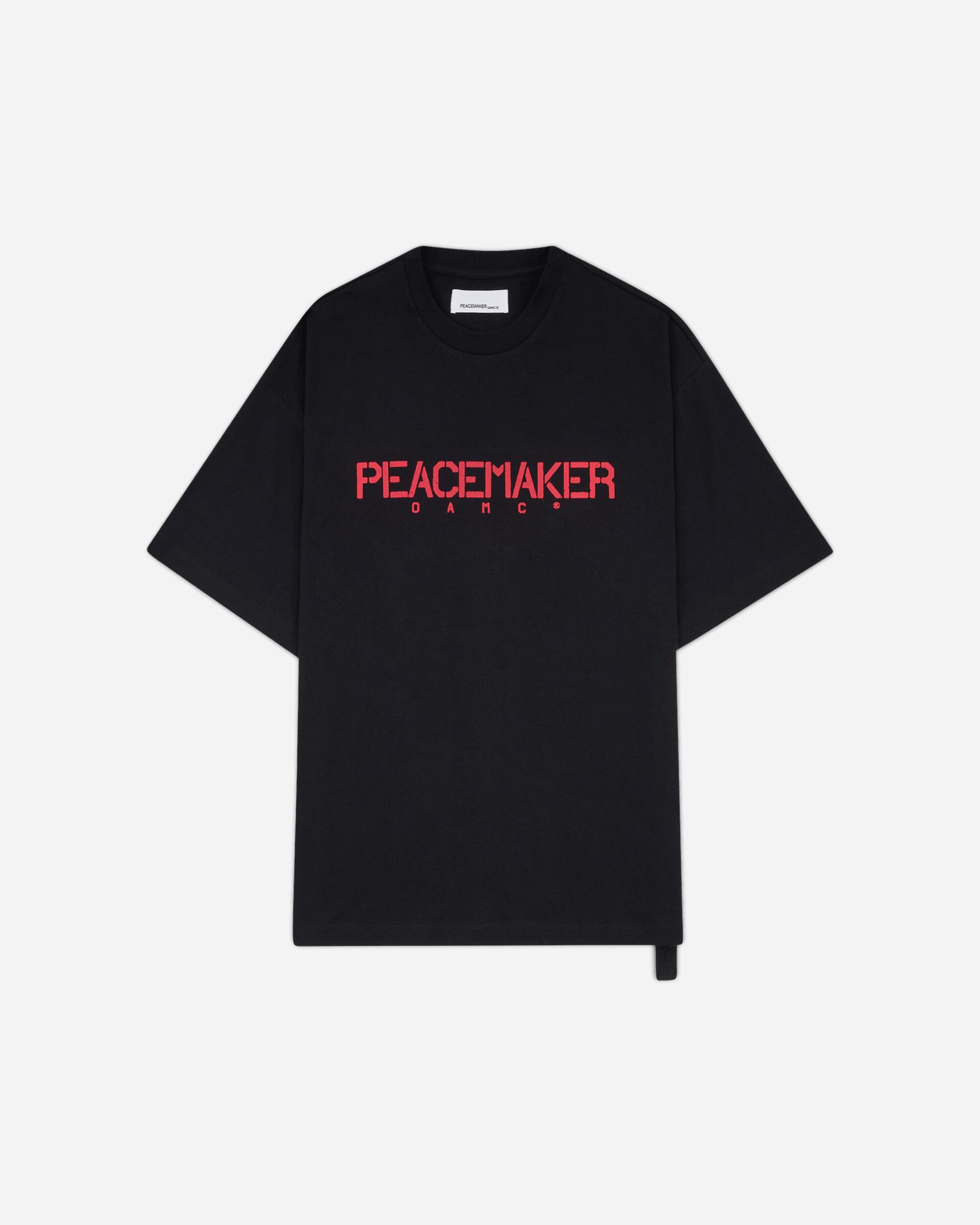OAMC Peacemaker Regular Tee  Stencil Print Black T-Shirts Top PCM3OT01DJE001099 BLACK