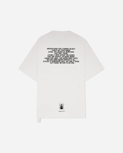 OAMC Peacemaker Regular Tee  Stencil Print White T-Shirts Top PCM3OT01DJE001001 WHITE