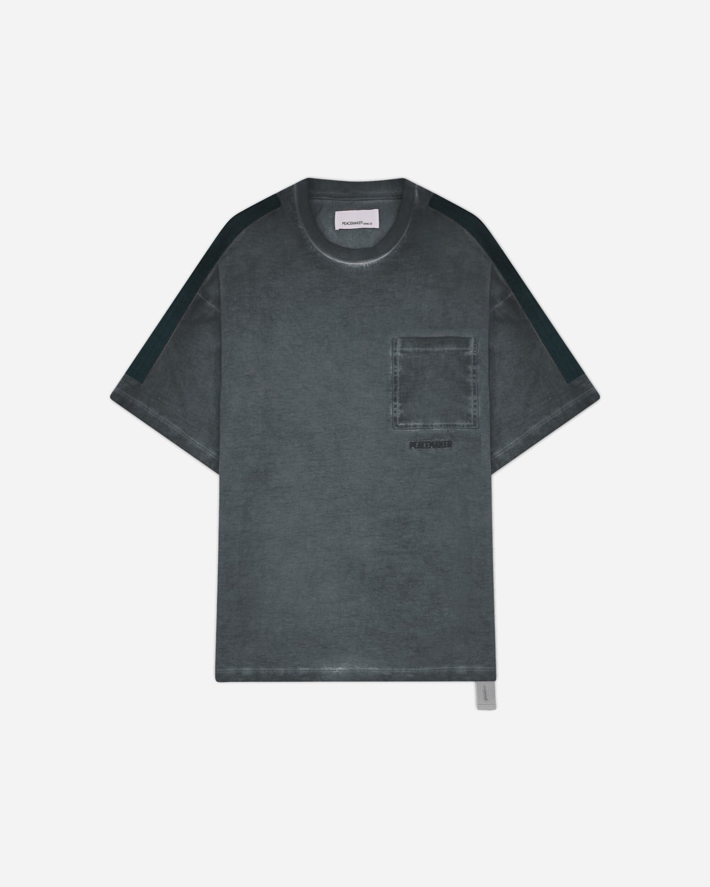 OAMC Peacemaker Velcro Applique S/S Light Gray T-Shirts Top PCM3OT11AJE002090 LIGHT GRAY