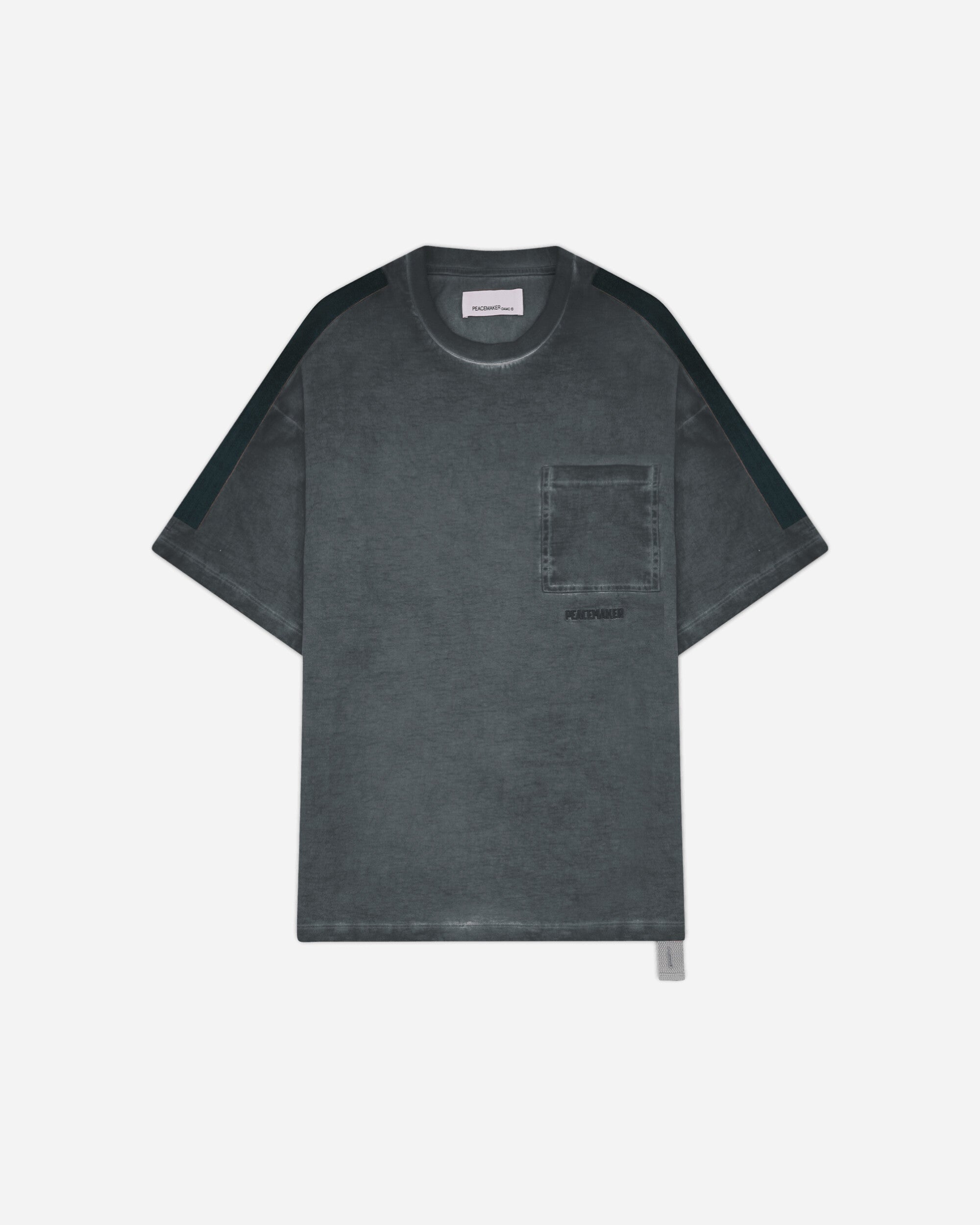 OAMC Peacemaker Velcro Applique S/S Light Gray T-Shirts Top PCM3OT11AJE002090 LIGHT GRAY