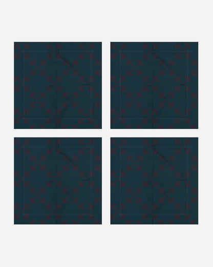 Off-White Arrow Napkin Set  Dark Irish Aubergine Dark Irish Aubergine Homeware Design Items OHZK006G22FAB001 5935