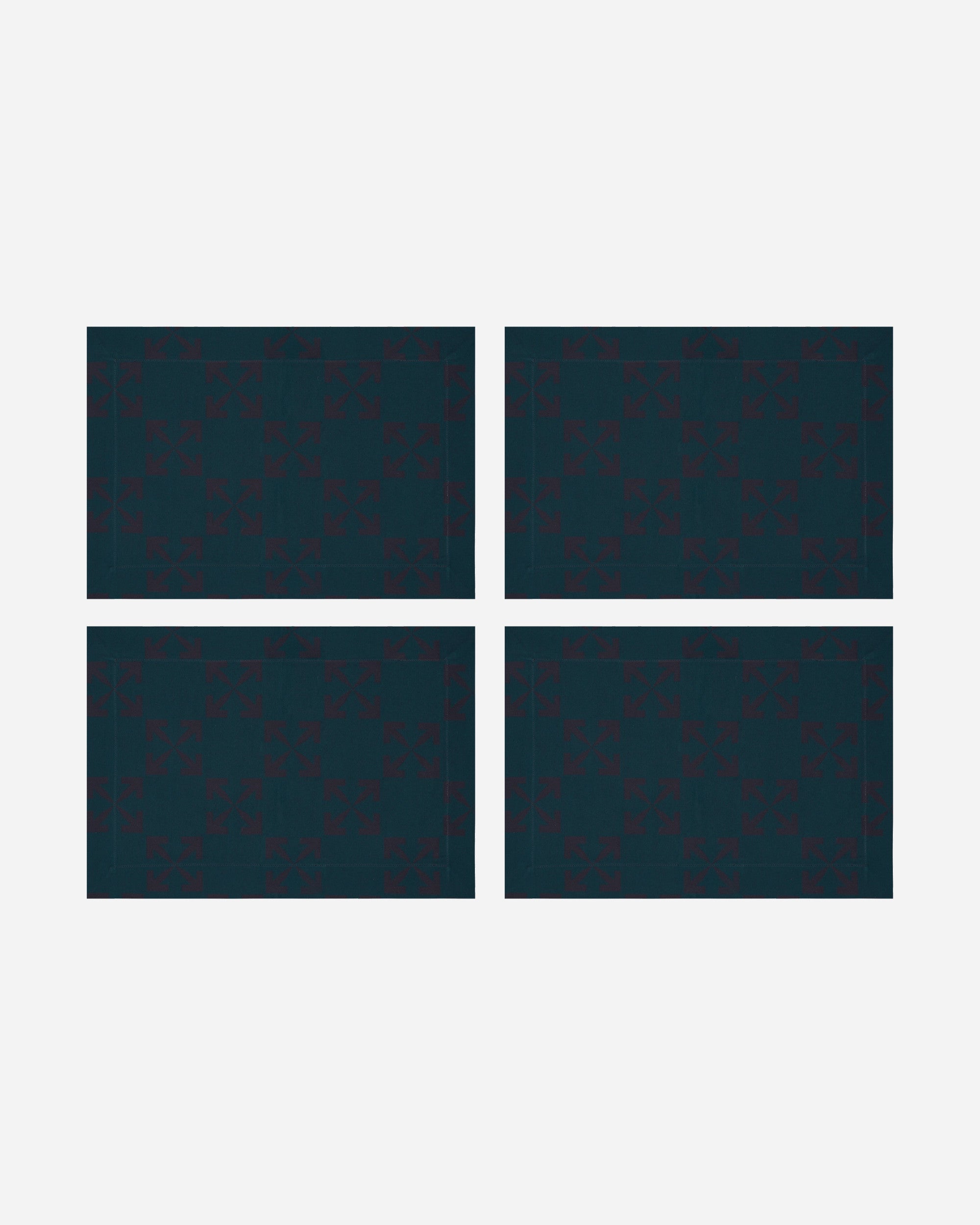 Off-White Arrow Table Mat Set  Dark Irish Aubergin Dark Irish Aubergine Homeware Design Items OHZK008G22FAB001 5935