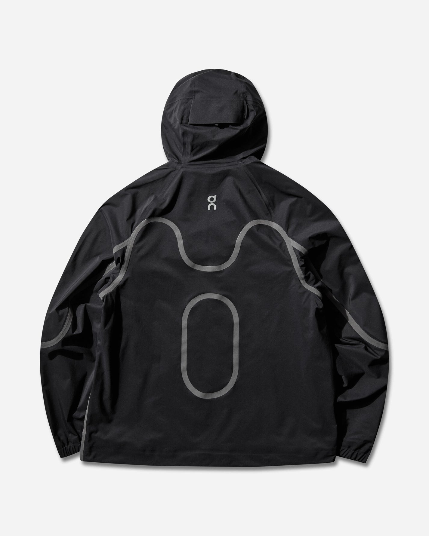 On Waterproof Jacket Ikon Black Coats and Jackets Raincoats 1UF30080553 002