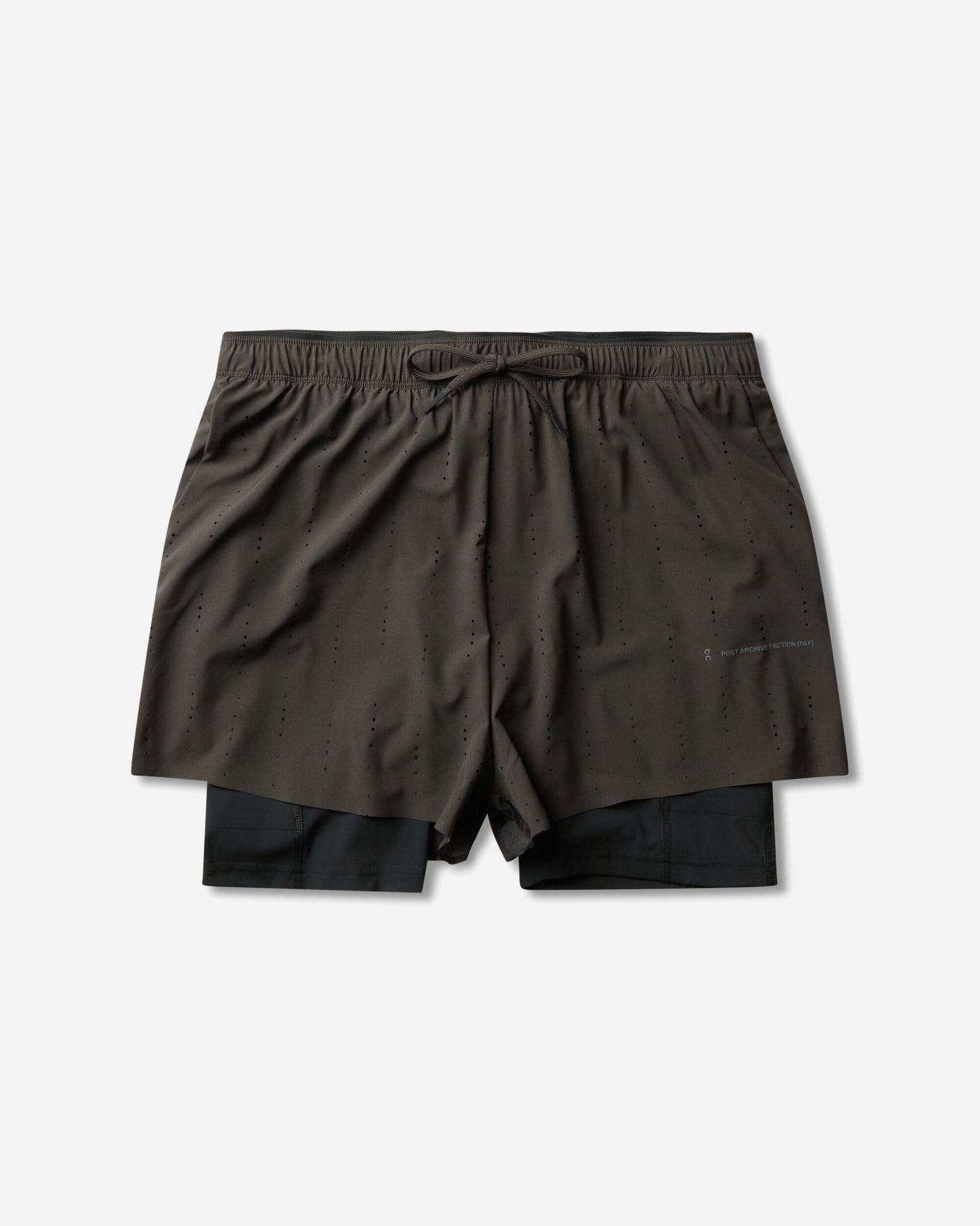 On Zero 2-In-1 Shorts Paf Molasses/Black Shorts Short 1MG11054785 010