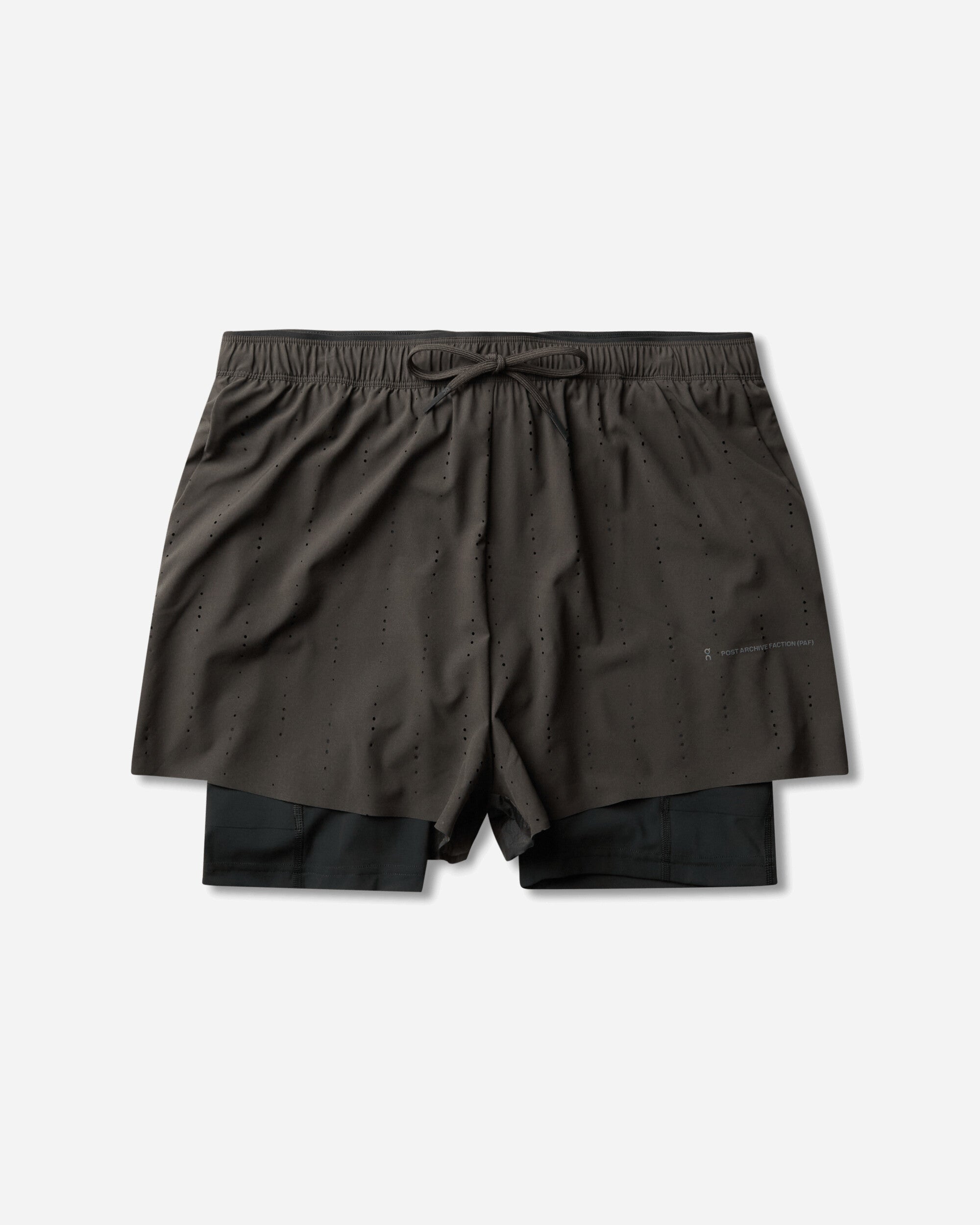 On Zero 2-In-1 Shorts Paf Molasses/Black Shorts Short 1MG11054785 010