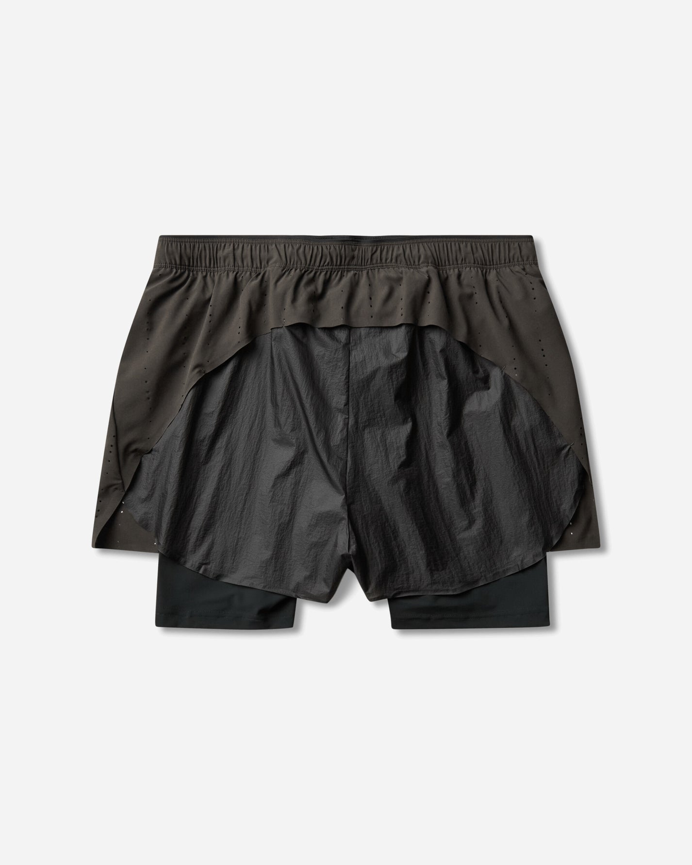 On Zero 2-In-1 Shorts Paf Molasses/Black Shorts Short 1MG11054785 010