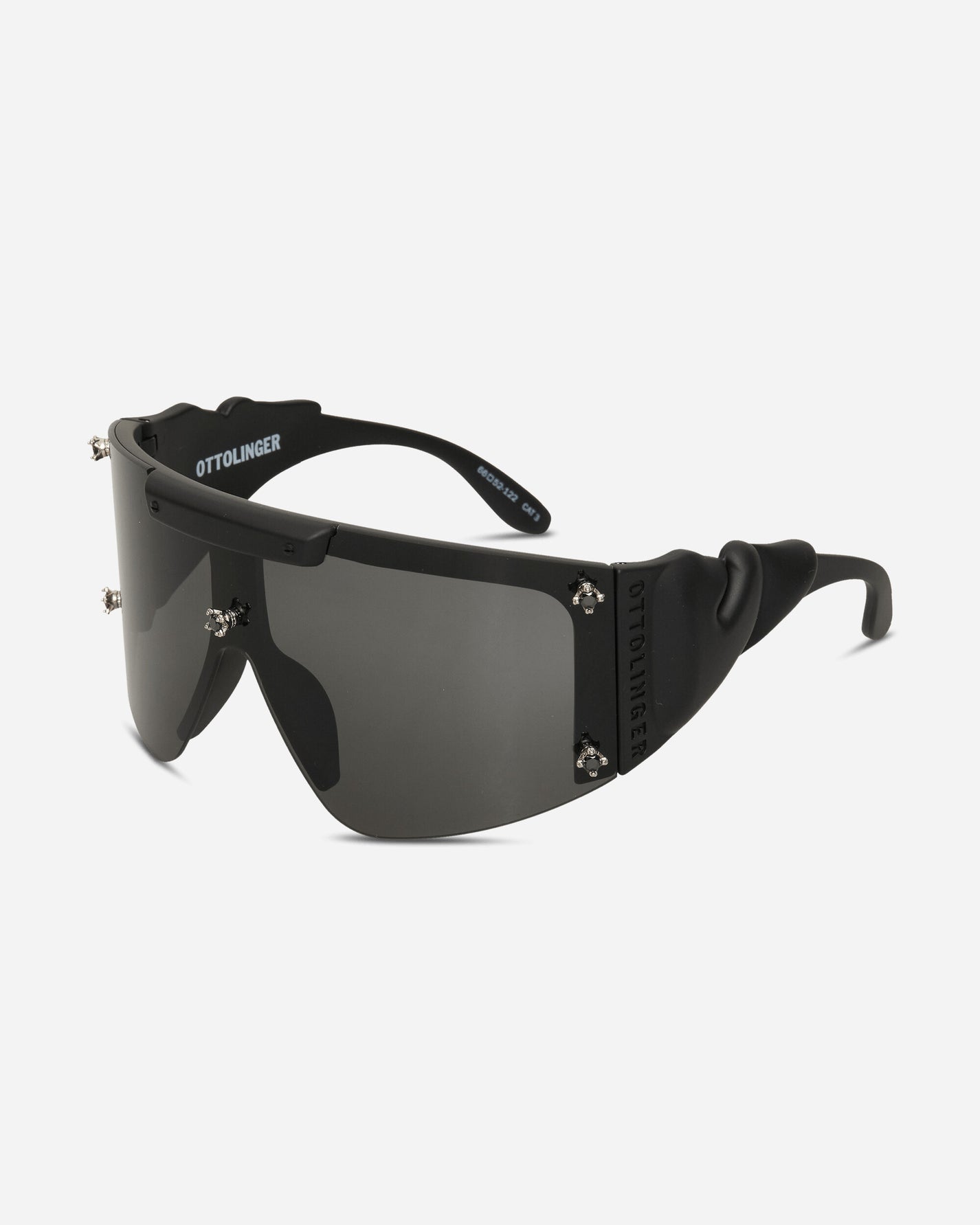 Ottolinger Wmns Gem-Stud Knotted Sunglasses Black Matte Eyewear Sunglasses 127-900327-05 BLK