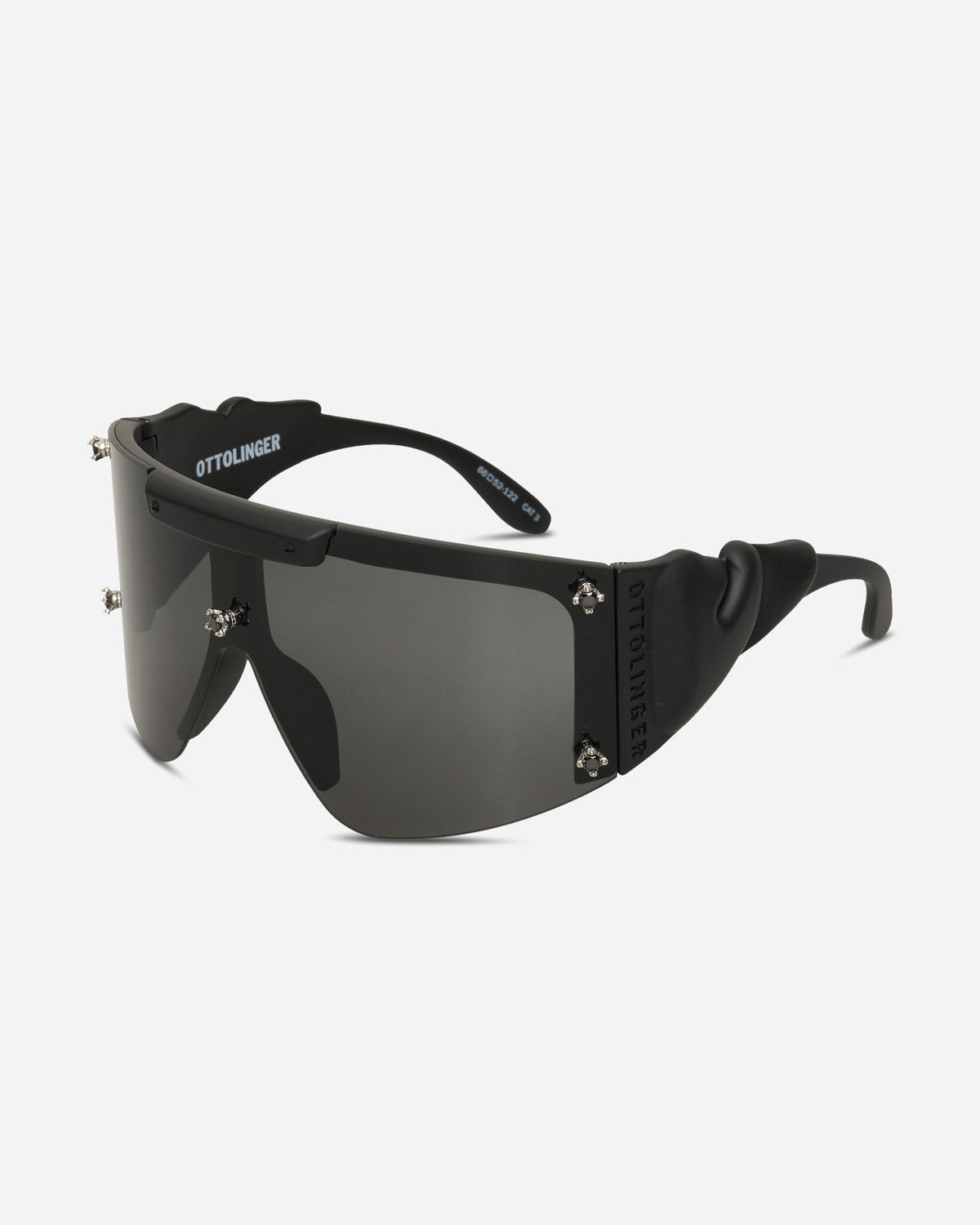 Ottolinger Wmns Gem-Stud Knotted Sunglasses Black Matte Eyewear Sunglasses 127-900327-05 BLK