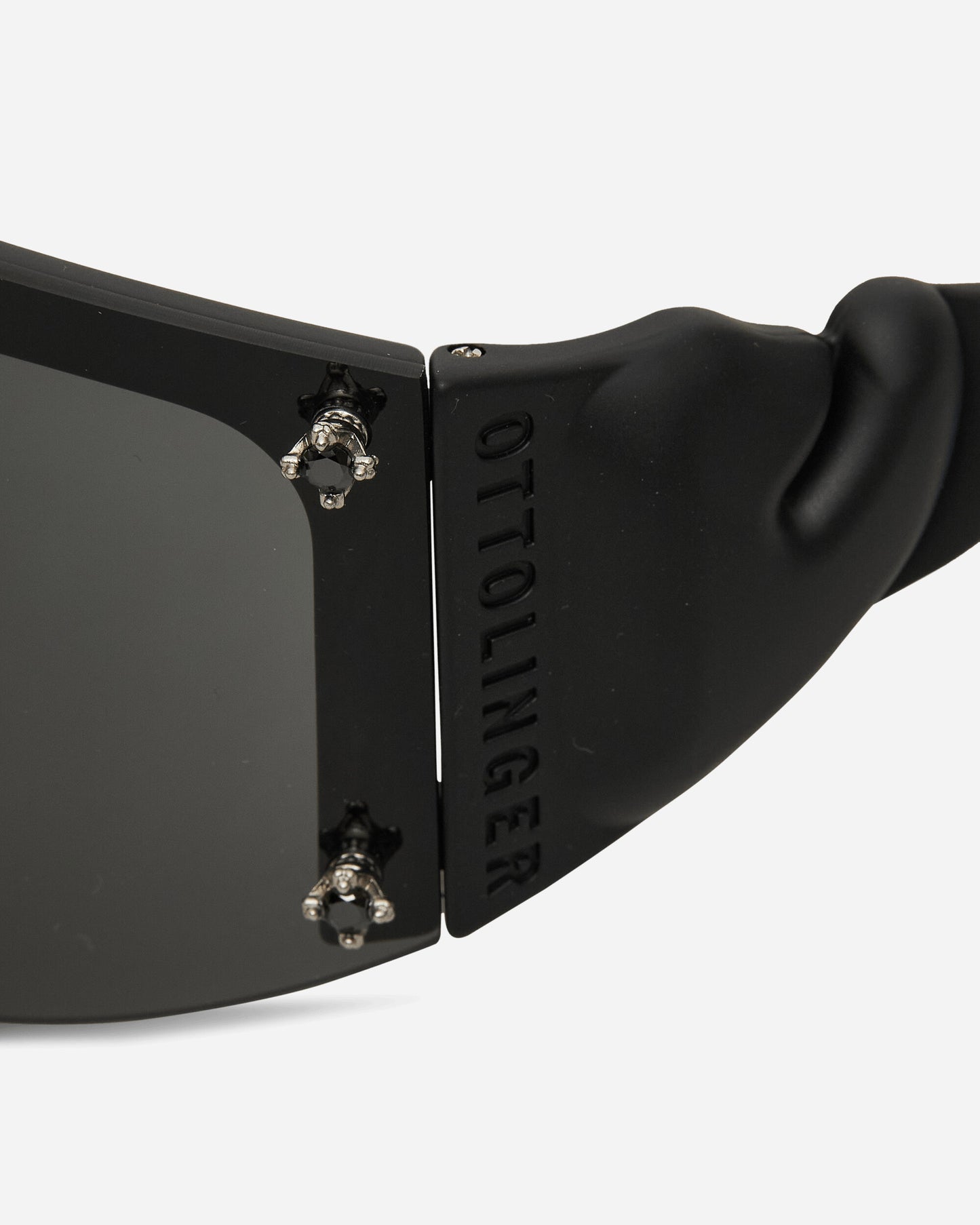 Ottolinger Wmns Gem-Stud Knotted Sunglasses Black Matte Eyewear Sunglasses 127-900327-05 BLK