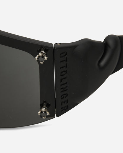 Ottolinger Wmns Gem-Stud Knotted Sunglasses Black Matte Eyewear Sunglasses 127-900327-05 BLK