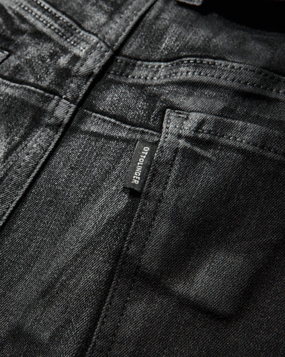 Ottolinger Wmns Glazed Mulitline Jeans Black Pants Casual 117-203717-01 BLK