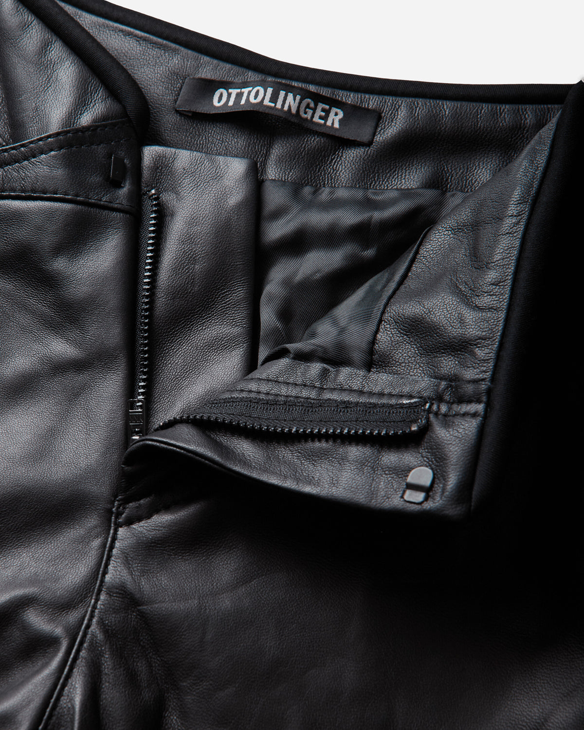 Ottolinger Wmns Leather Drape Pants Black Pants Casual 130-205030-01 BLK