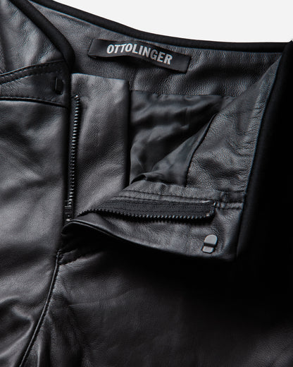 Ottolinger Wmns Leather Drape Pants Black Pants Casual 130-205030-01 BLK
