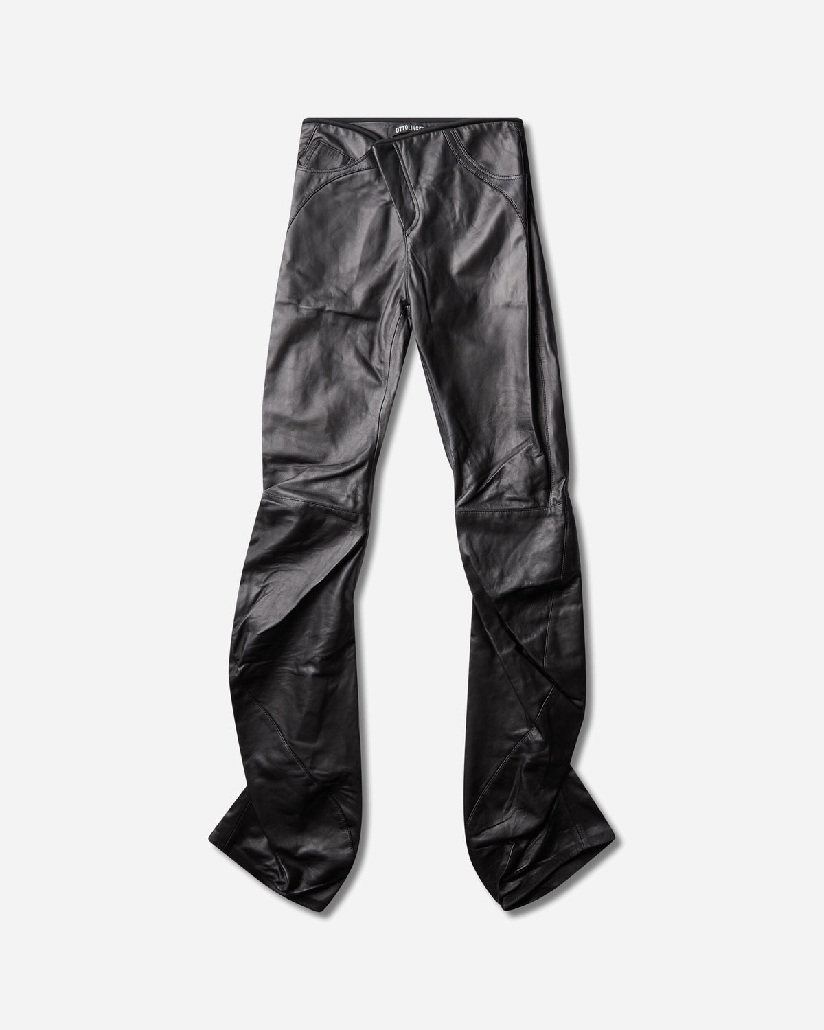 Ottolinger Wmns Leather Drape Pants Black Pants Casual 130-205030-01 BLK