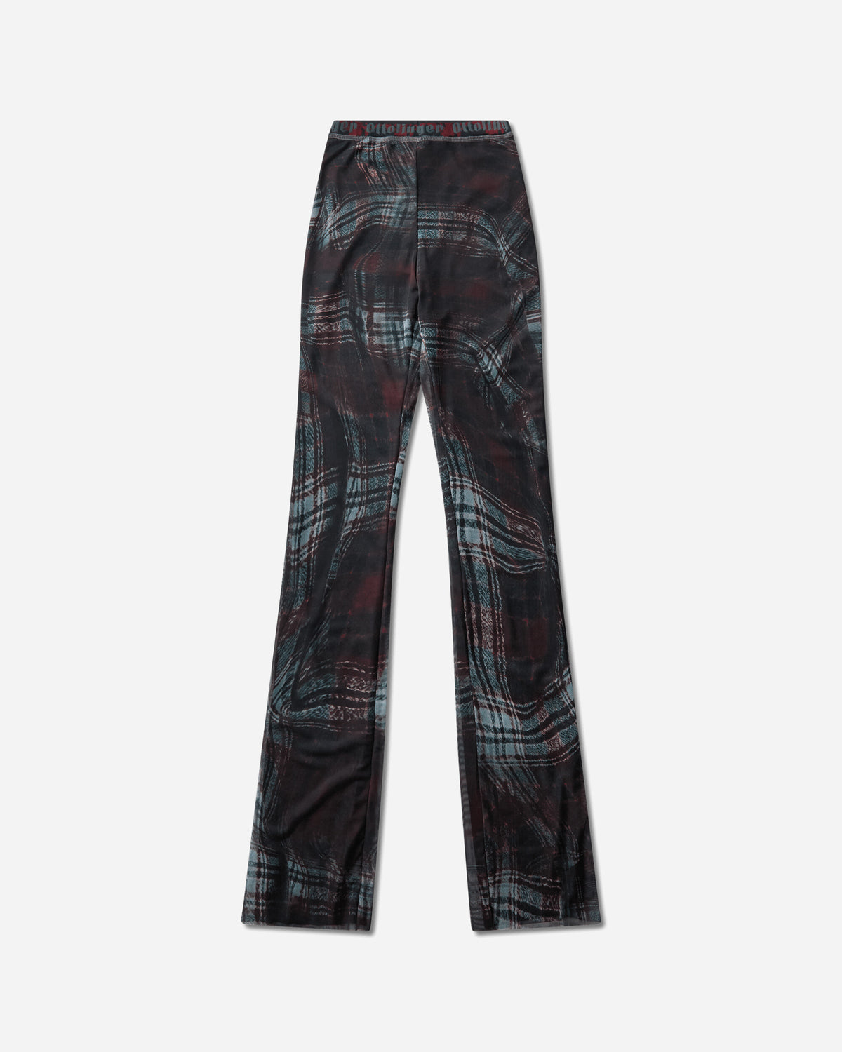Ottolinger Wmns Signature Mesh Pants Warped Tartan Pants Casual 101-200501-13 REDBRW