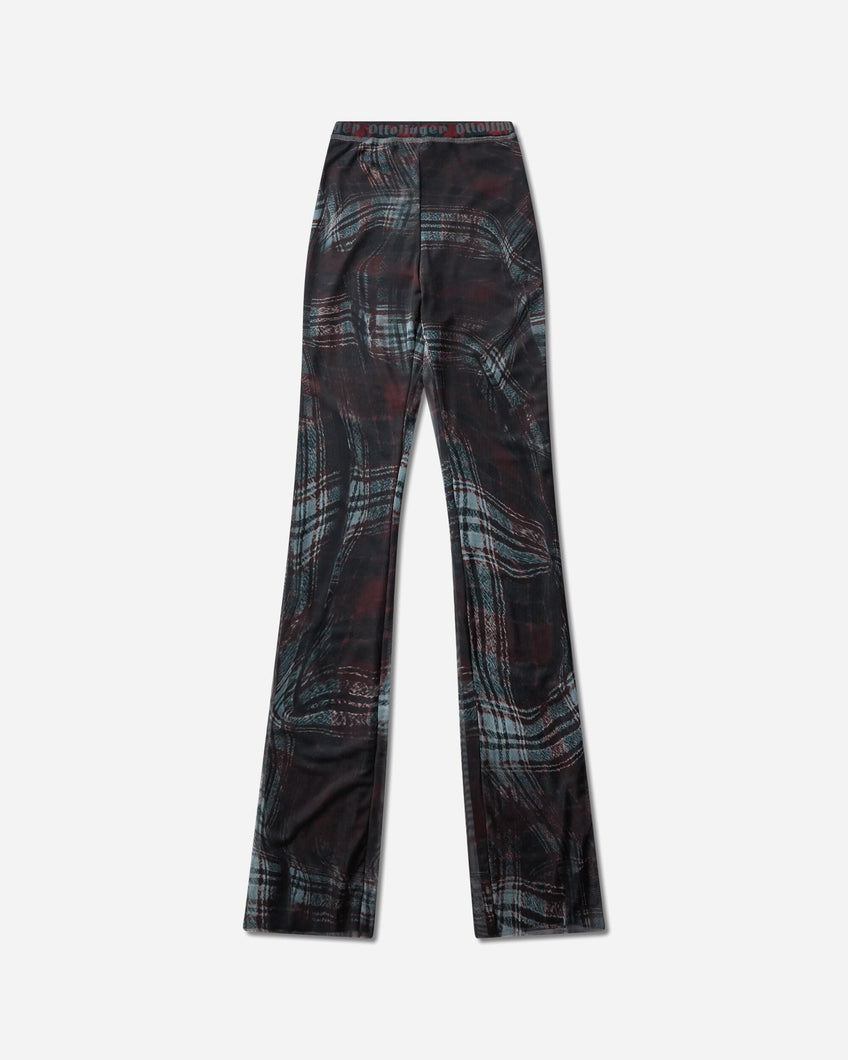 Ottolinger Wmns Signature Mesh Pants Warped Tartan Pants Casual 101-200501-13 REDBRW