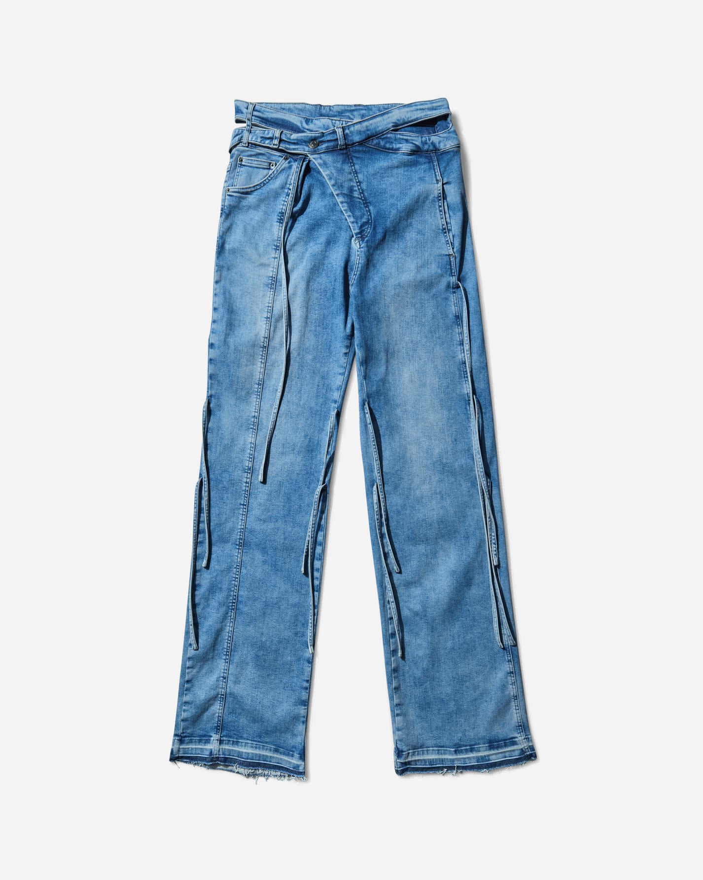 Ottolinger Wmns Strappy Signature Wrap Jeans Blue Wash Blu Pants Denim 11720261703 4