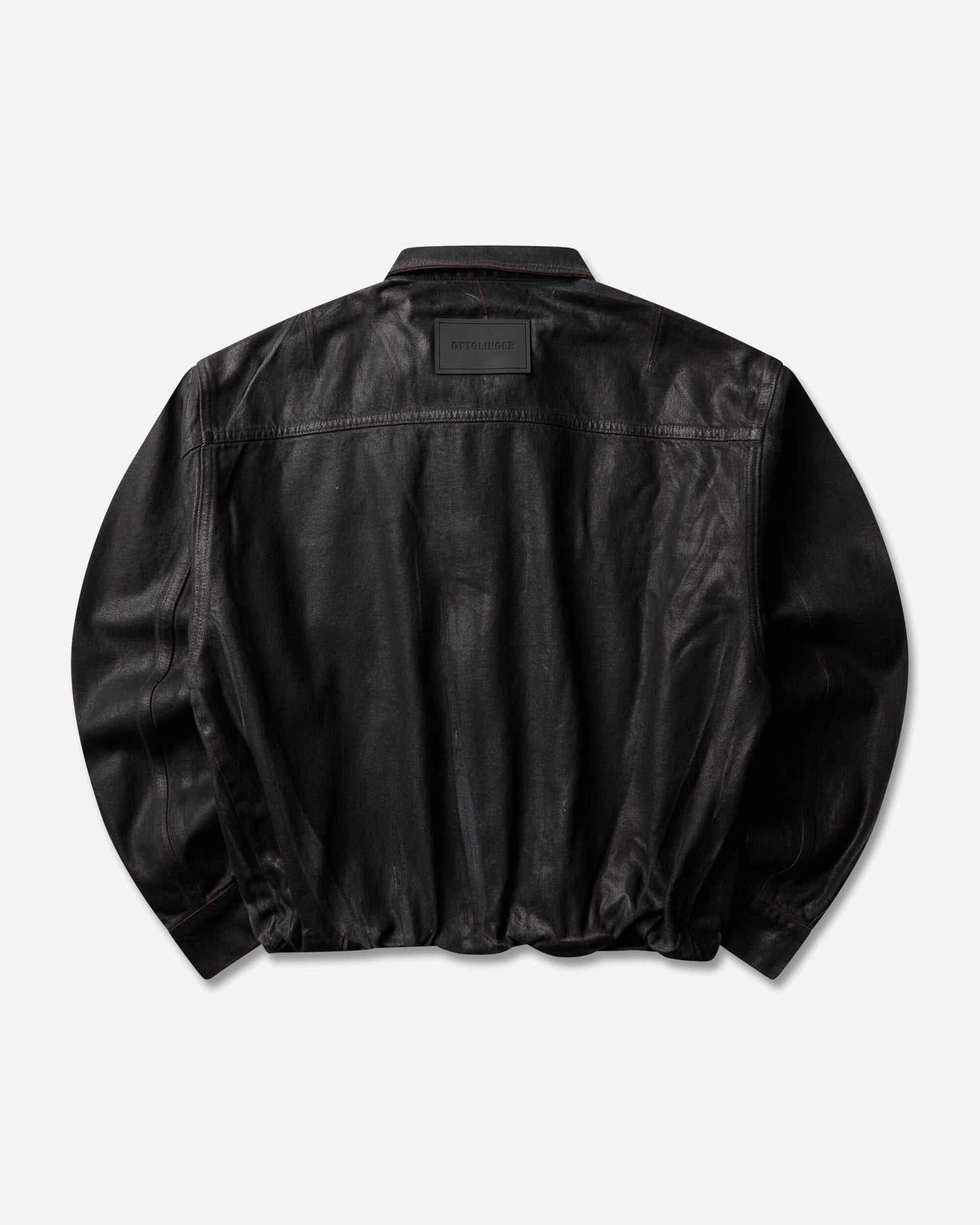 Ottolinger Wmns Glazed Flex Denim Jacket Brown Overdye Coats and Jackets Denim Jackets 117-704417-01 BRW