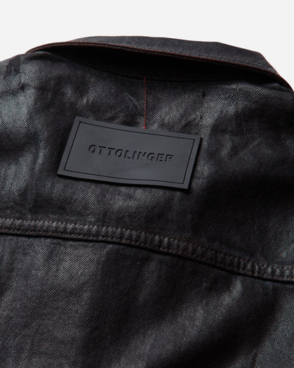 Ottolinger Wmns Glazed Flex Denim Jacket Brown Overdye Coats and Jackets Denim Jackets 117-704417-01 BRW