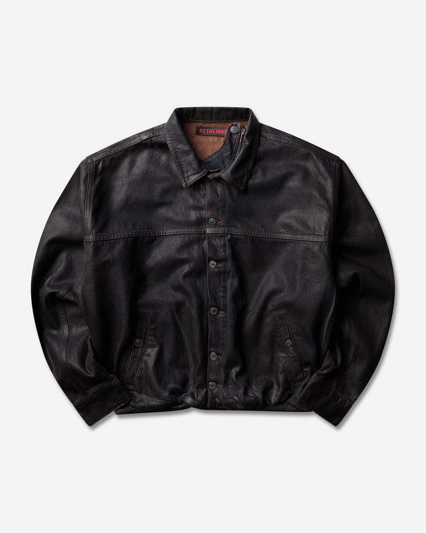 Ottolinger Wmns Glazed Flex Denim Jacket Brown Overdye Coats and Jackets Denim Jackets 117-704417-01 BRW