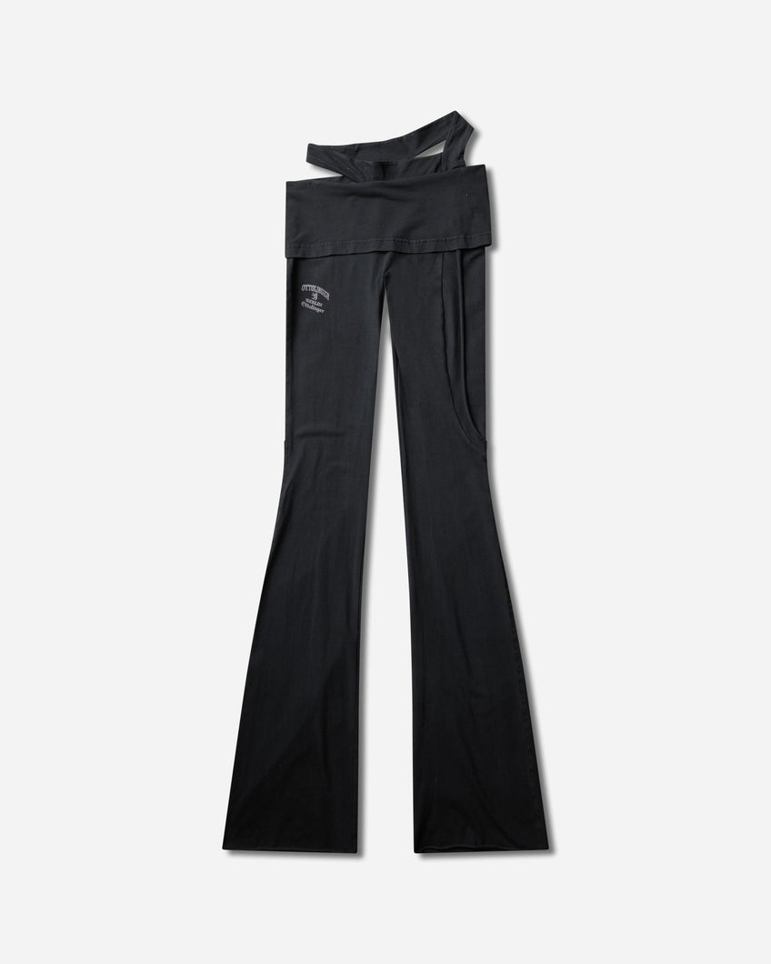 Ottolinger Wmns Drop Fold Otto Leggings Washed Black Pants Flare 115-205215-01 BLK