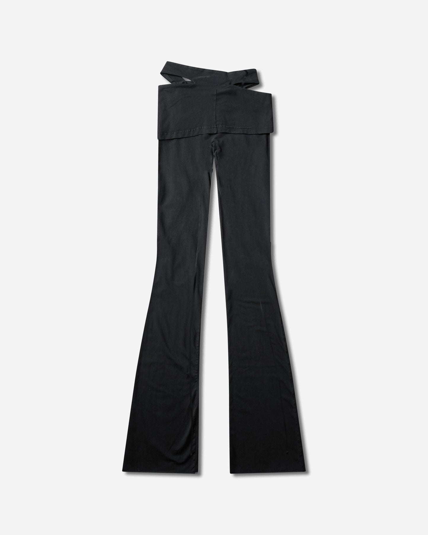 Ottolinger Wmns Drop Fold Otto Leggings Washed Black Pants Flare 115-205215-01 BLK