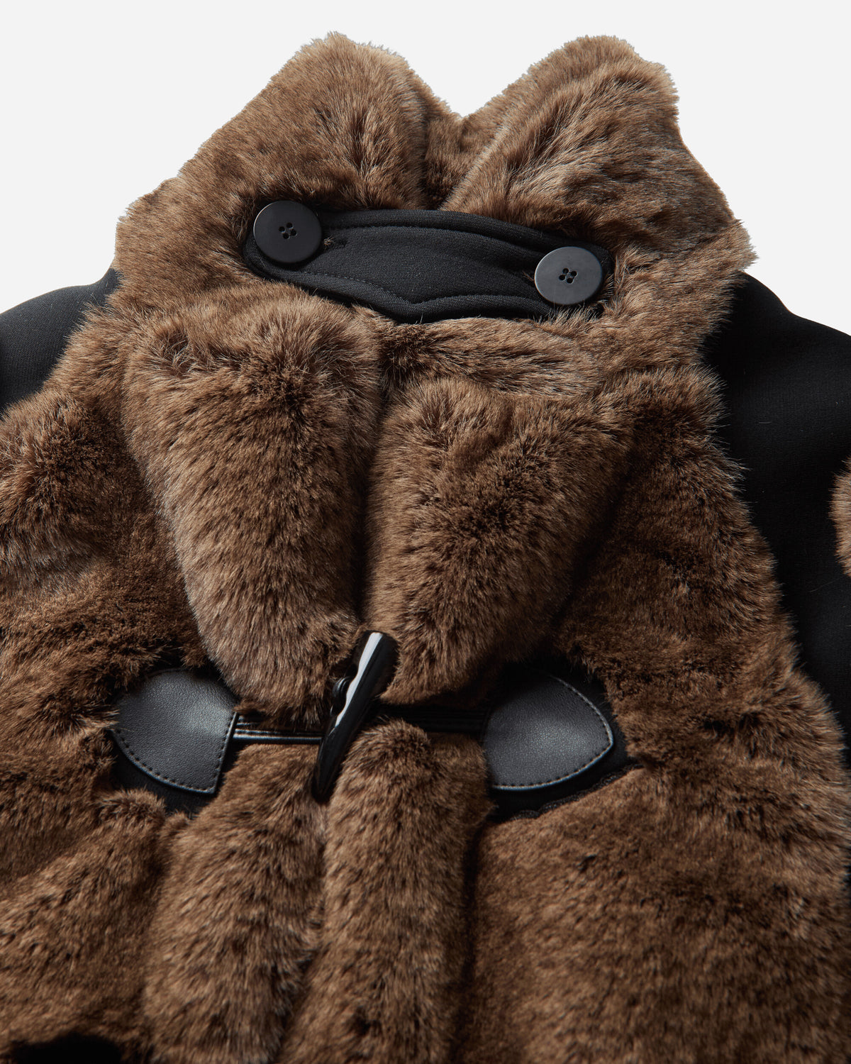 Ottolinger Wmns Belted Steppe Jacket Furry Coats and Jackets Jackets 109-705509-01 BLKBRW