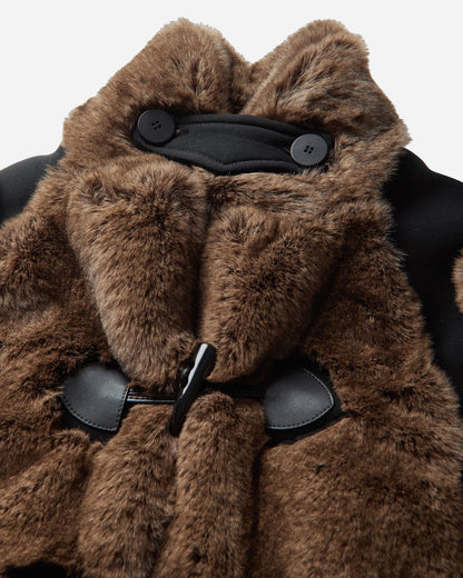 Ottolinger Wmns Belted Steppe Jacket Furry Coats and Jackets Jackets 109-705509-01 BLKBRW