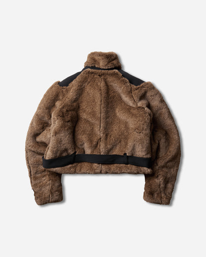 Ottolinger Wmns Belted Steppe Jacket Furry Coats and Jackets Jackets 109-705509-01 BLKBRW