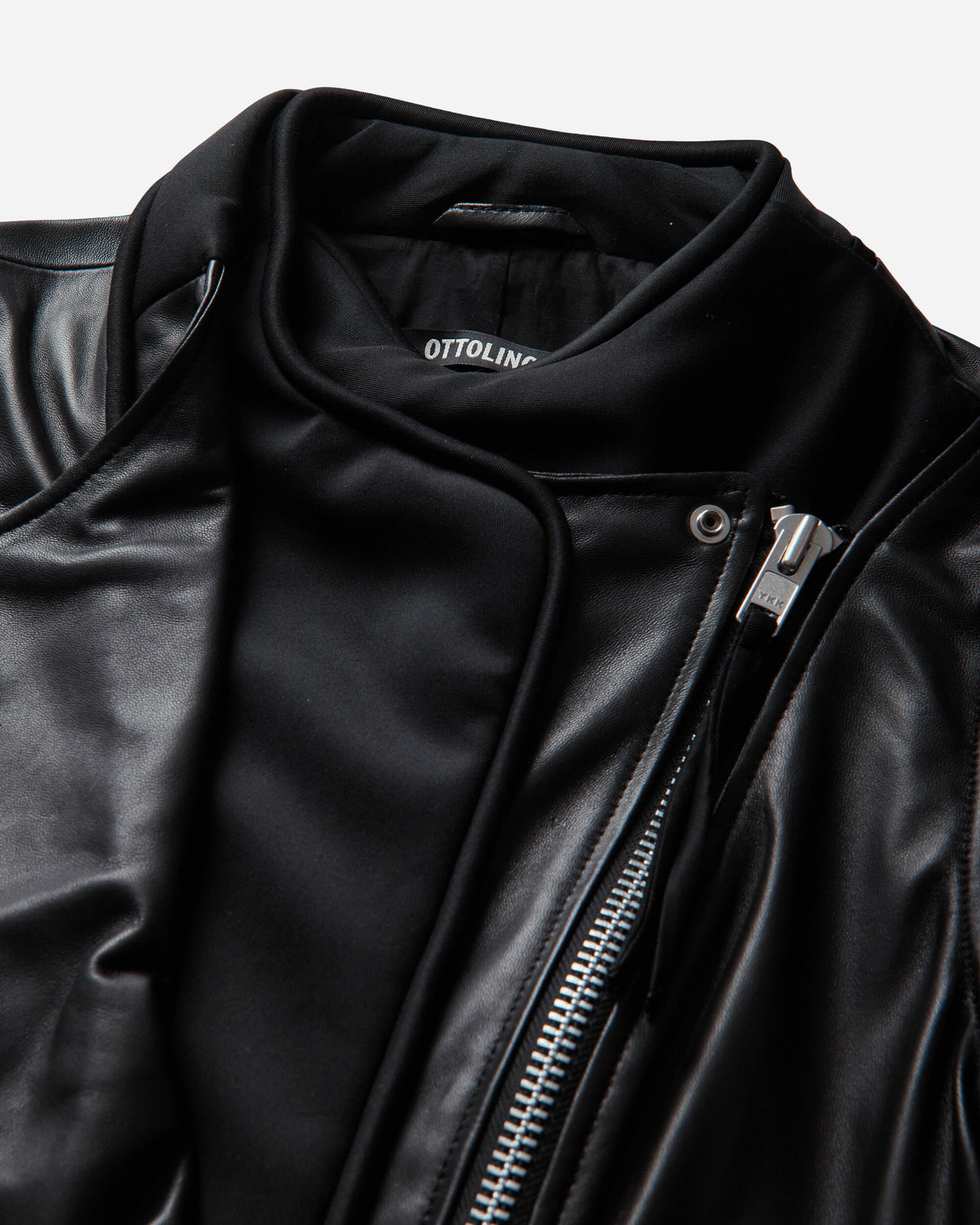Ottolinger Wmns Twisted Biker Jacket Black Coats and Jackets Leather Jackets 130-704230-01 BLK