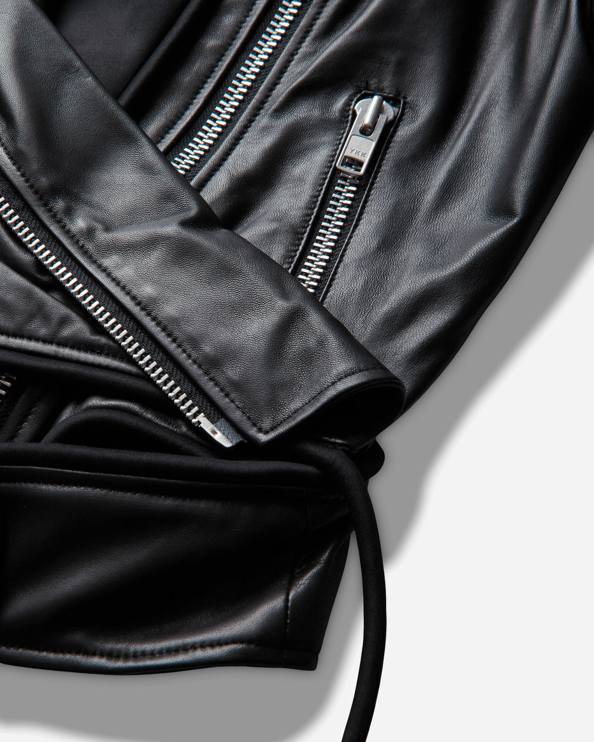 Ottolinger Wmns Twisted Biker Jacket Black Coats and Jackets Leather Jackets 130-704230-01 BLK