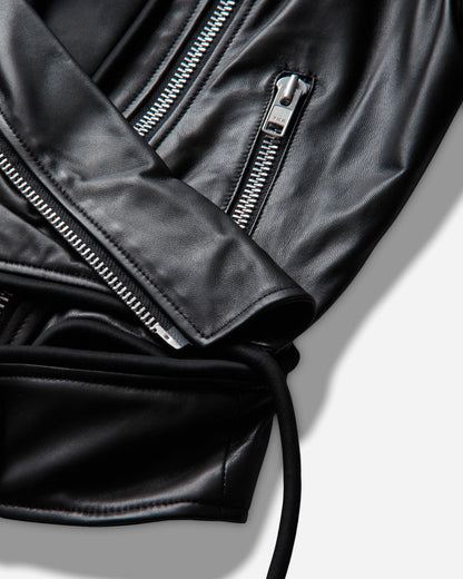 Ottolinger Wmns Twisted Biker Jacket Black Coats and Jackets Leather Jackets 130-704230-01 BLK