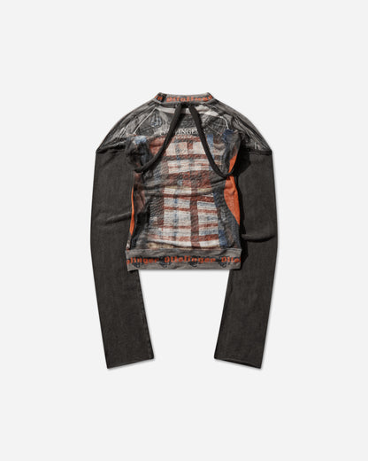 Ottolinger Wmns Mesh Hybrid Longsleeve Racing Plaid T-Shirts Longsleeve 101-107009-02 PRI