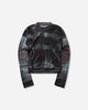 Ottolinger Wmns Signature Mesh Longsleeve Warped Tartan T-Shirts Longsleeve 101-110701-04 REDBRW