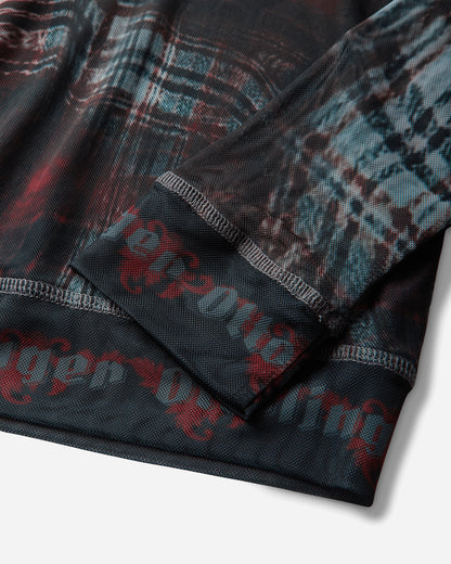 Ottolinger Wmns Signature Mesh Longsleeve Warped Tartan T-Shirts Longsleeve 101-110701-04 REDBRW