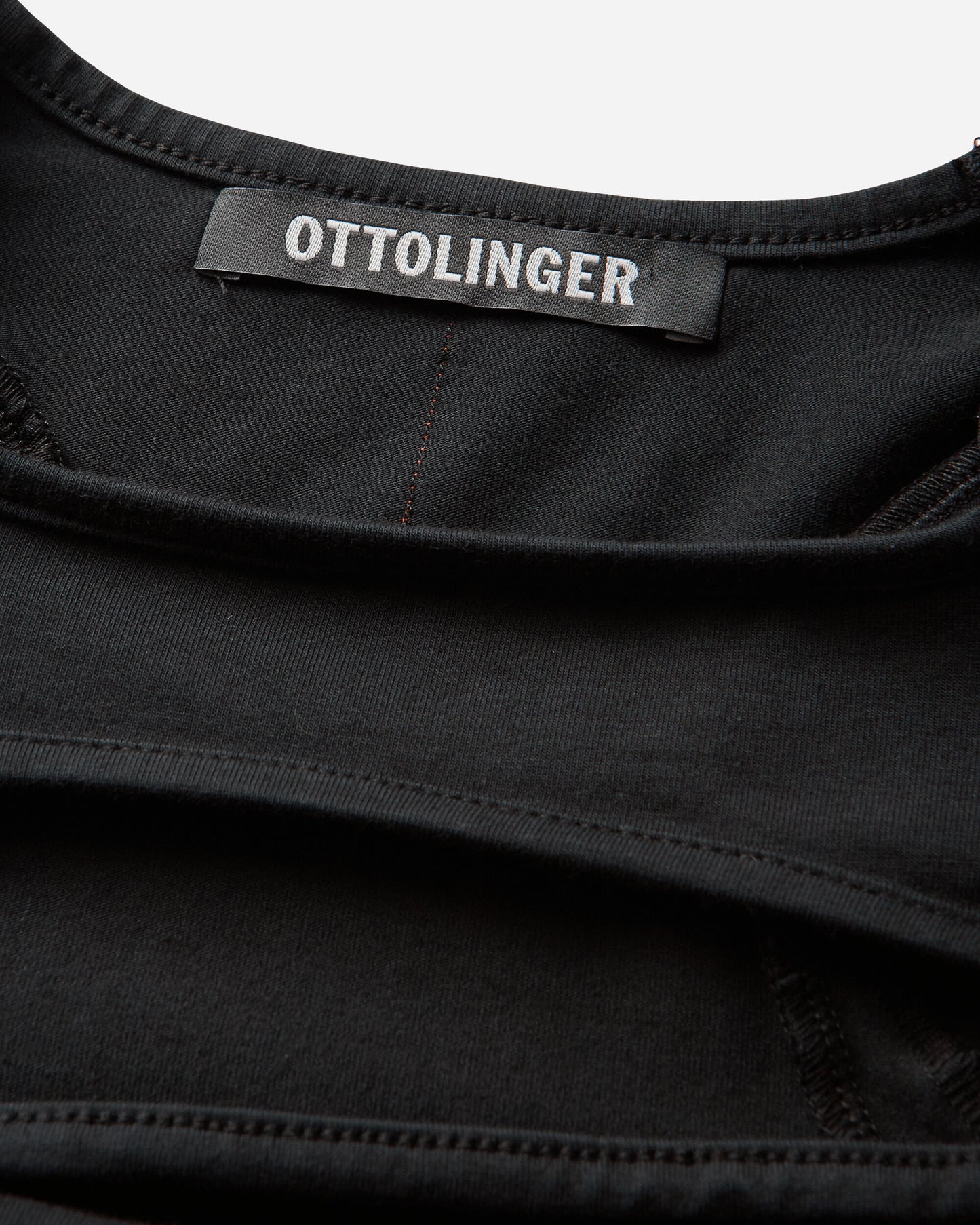 Ottolinger Wmns Split Racerback Rib Longsleeve Washed Black T-Shirts Longsleeve 115-110515-01 BLK