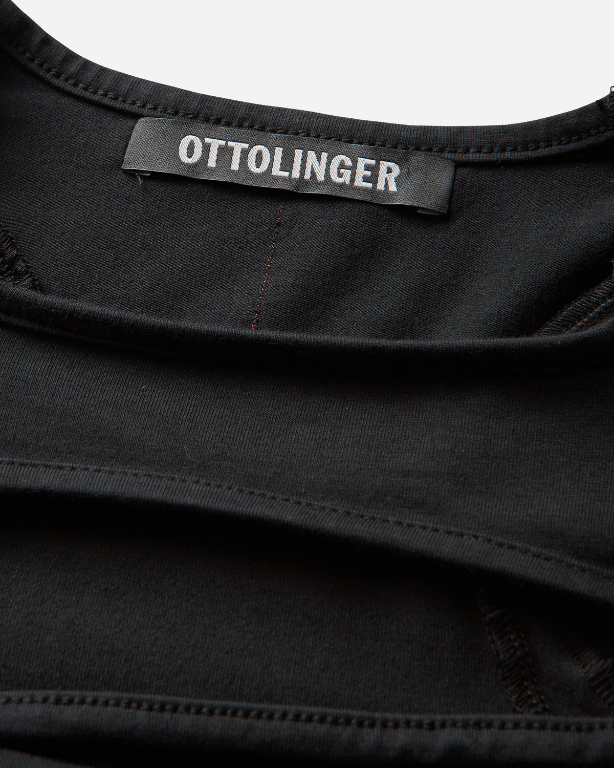 Ottolinger Wmns Split Racerback Rib Longsleeve Washed Black T-Shirts Longsleeve 115-110515-01 BLK