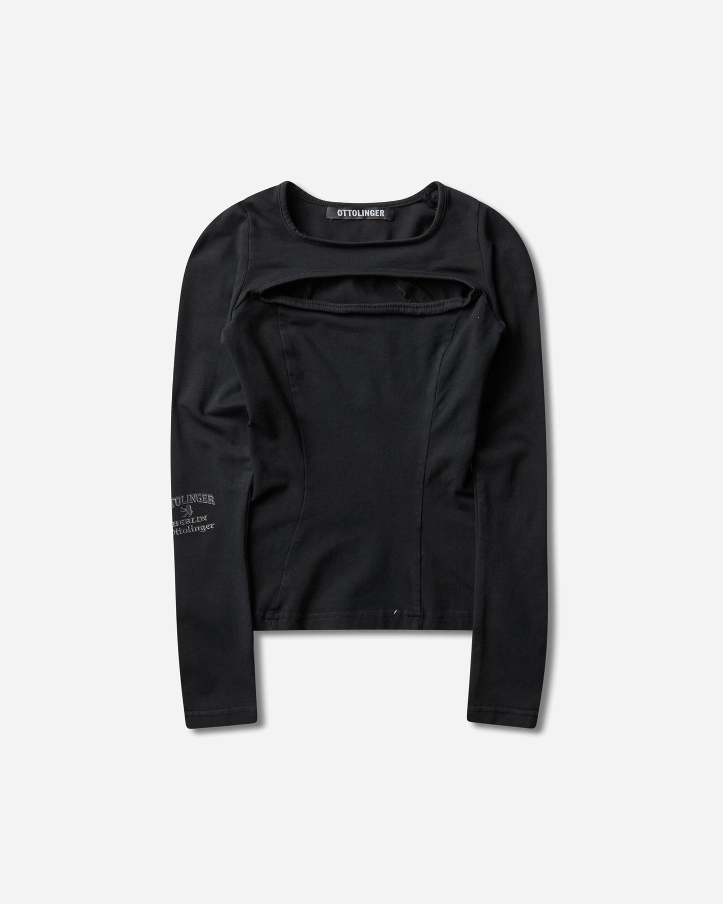 Ottolinger Wmns Split Racerback Rib Longsleeve Washed Black T-Shirts Longsleeve 115-110515-01 BLK