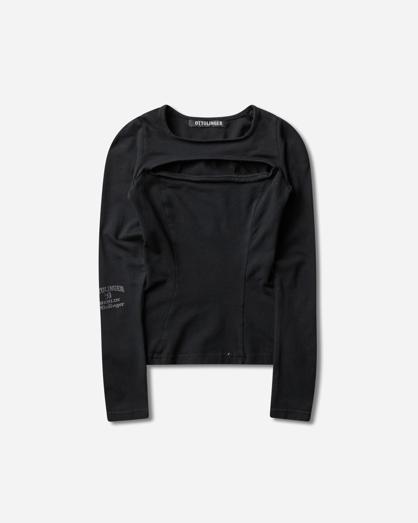 Ottolinger Wmns Split Racerback Rib Longsleeve Washed Black T-Shirts Longsleeve 115-110515-01 BLK