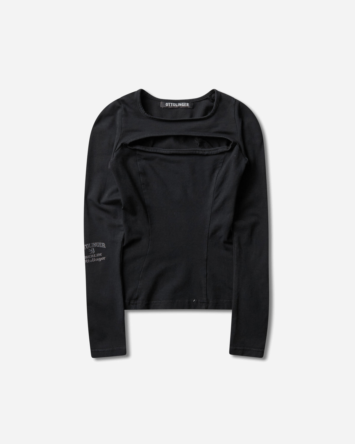 Ottolinger Wmns Split Racerback Rib Longsleeve Washed Black T-Shirts Longsleeve 115-110515-01 BLK