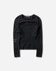 Ottolinger Wmns Split Racerback Rib Longsleeve Washed Black T-Shirts Longsleeve 115-110515-01 BLK