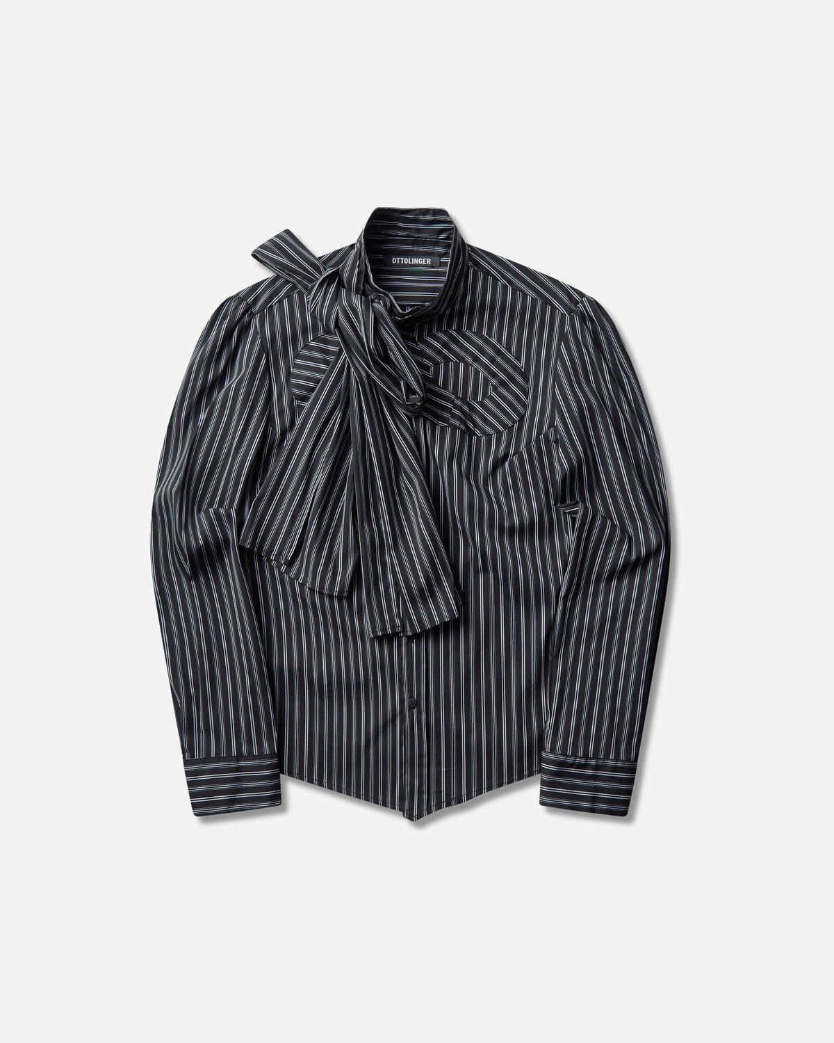 Ottolinger Wmns Infinity Blouse Striped Shirts Longsleeve Shirt 111-401811-03 BLUWHT
