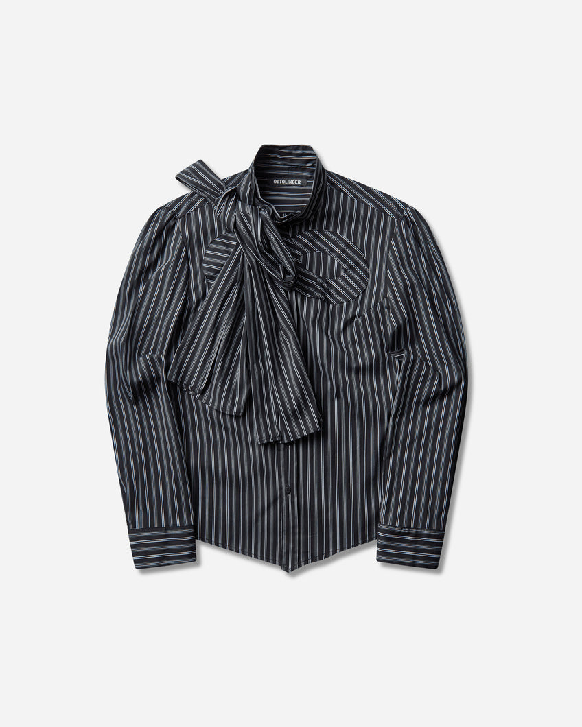 Ottolinger Wmns Infinity Blouse Striped Shirts Longsleeve Shirt 111-401811-03 BLUWHT