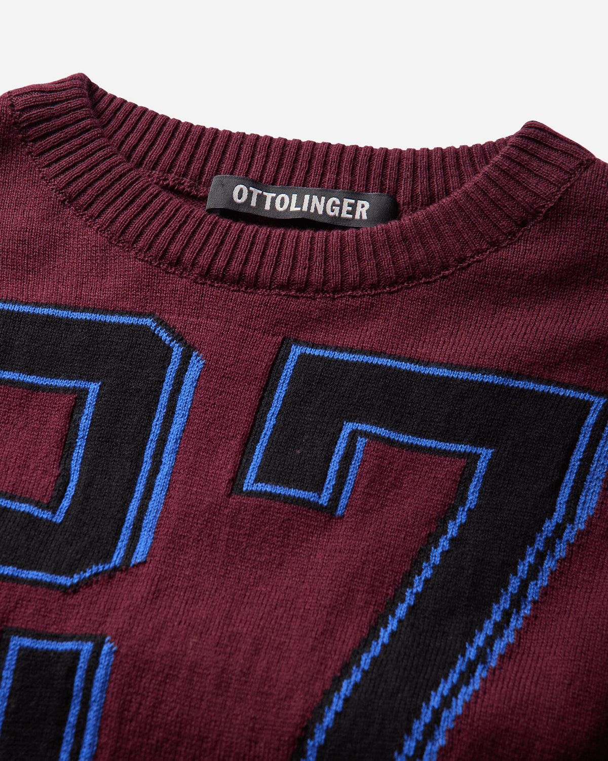 Ottolinger Wmns Team Otto Jacquard Longsleeve Sporty Polo T-Shirts Polo 107-110707-02 REDBLU